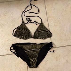 Black Gold String Bikini